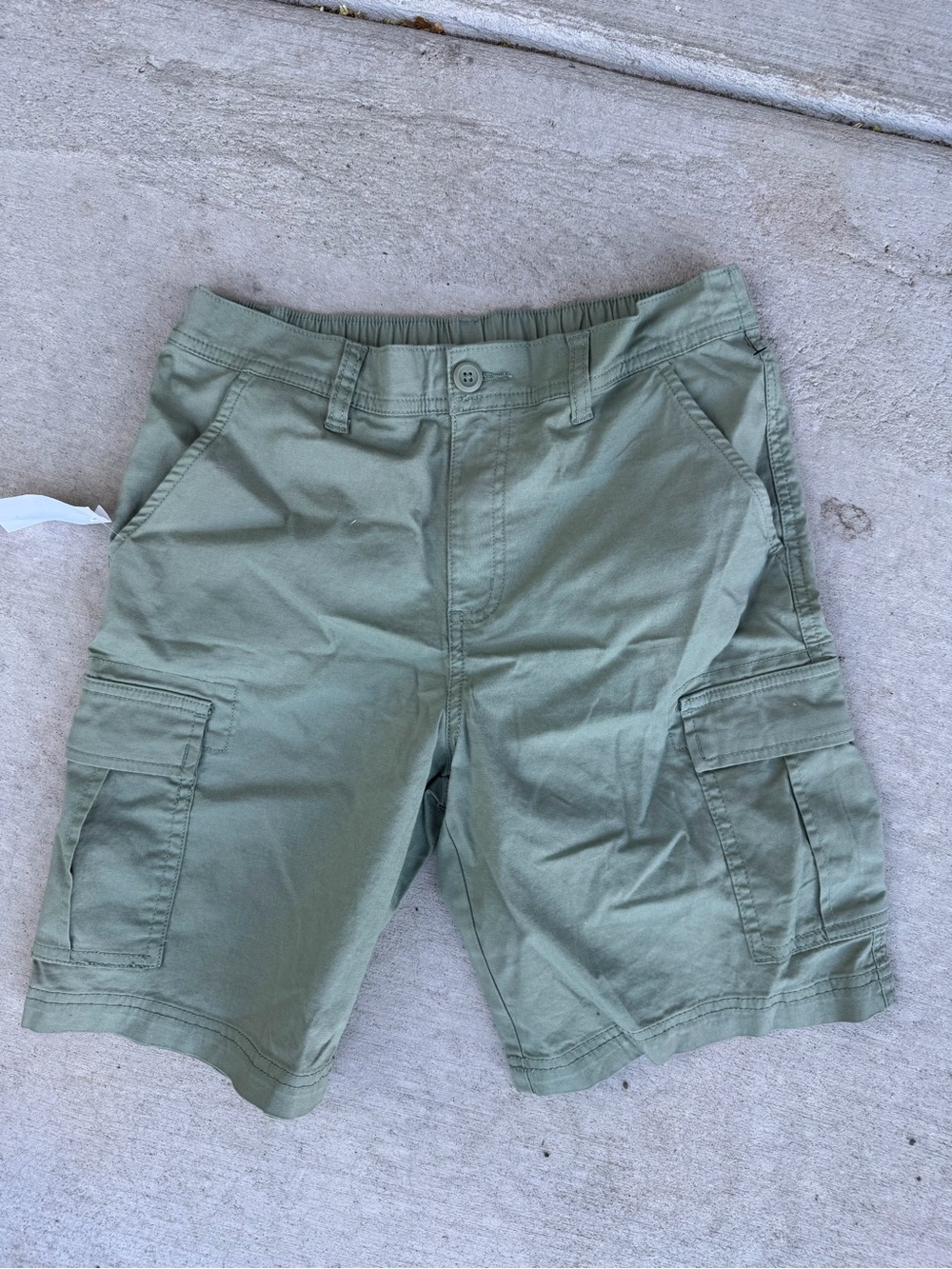 art class Olive Green Cargo Shorts for Kids